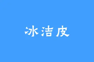 冰洁皮