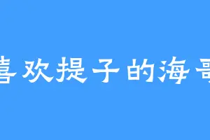喜欢提子的海哥
