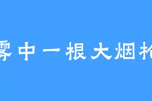 雾中一根大烟枪