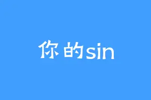 你的sin