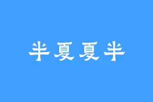 半夏夏半