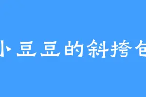 小豆豆的斜挎包