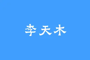 李天木