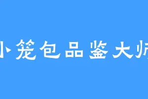 小笼包品鉴大师