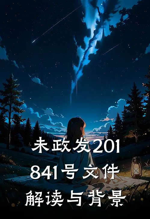 未政发(2018)41号文件解读与背景