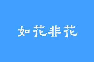 如花非花