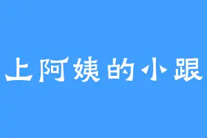 沪上阿姨的小跟班