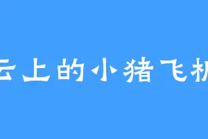 云上的小猪飞机