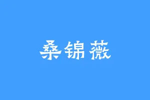 桑锦薇
