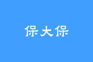 保大保
