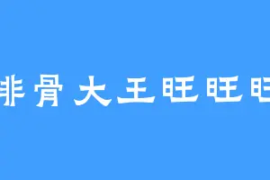 排骨大王旺旺旺