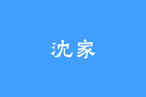 沈家