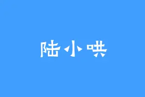陆小哄